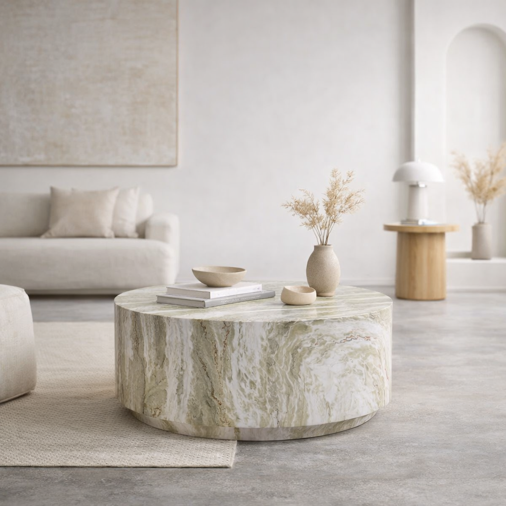 Strata Coffee Table- Cool Marble