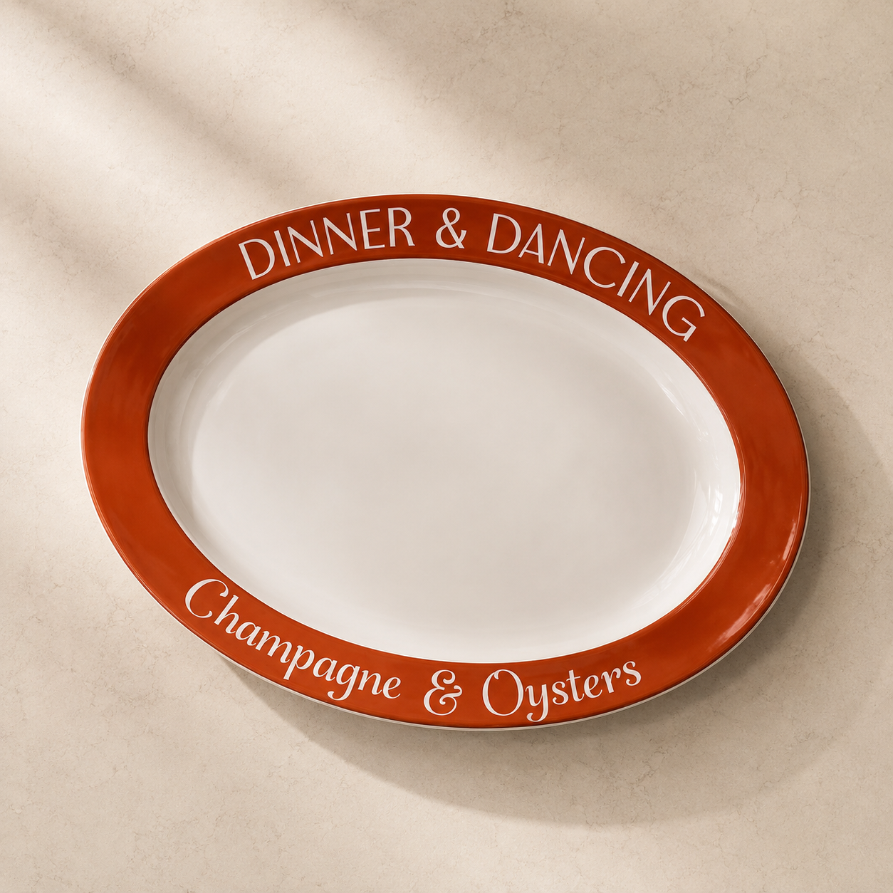 Social Dinner + Dancing Oval Platter