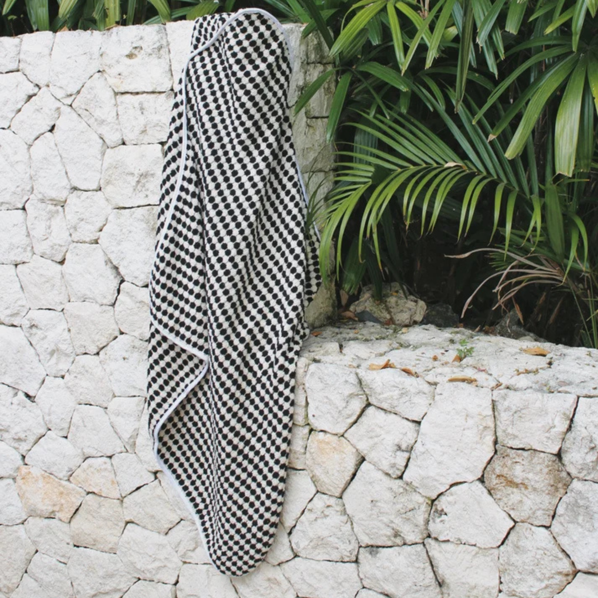 Organic Cotton Hooded Towel - Monochrome