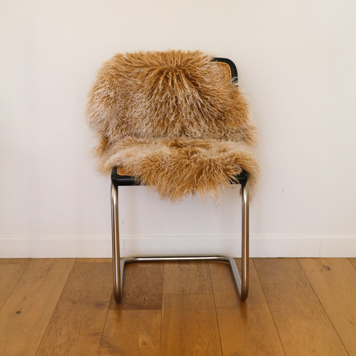 Tibetan Lambskin Rug - Light Caramel with Tips