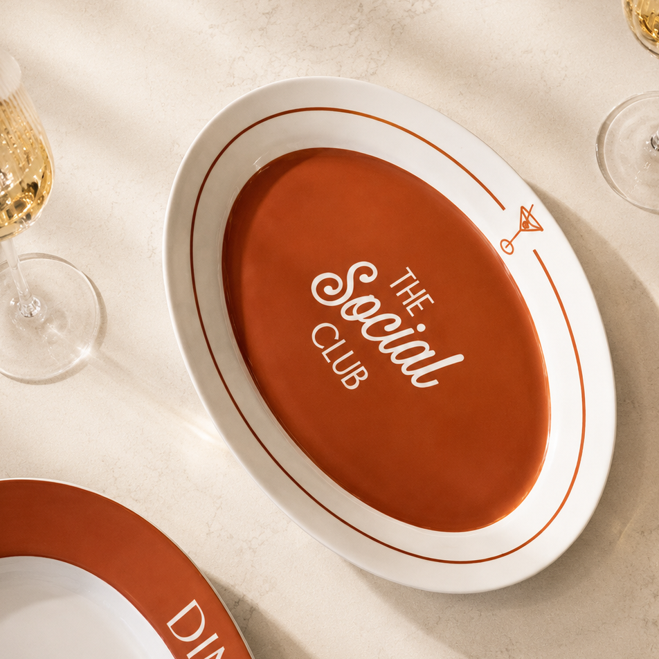 The Social Club Oval Platter