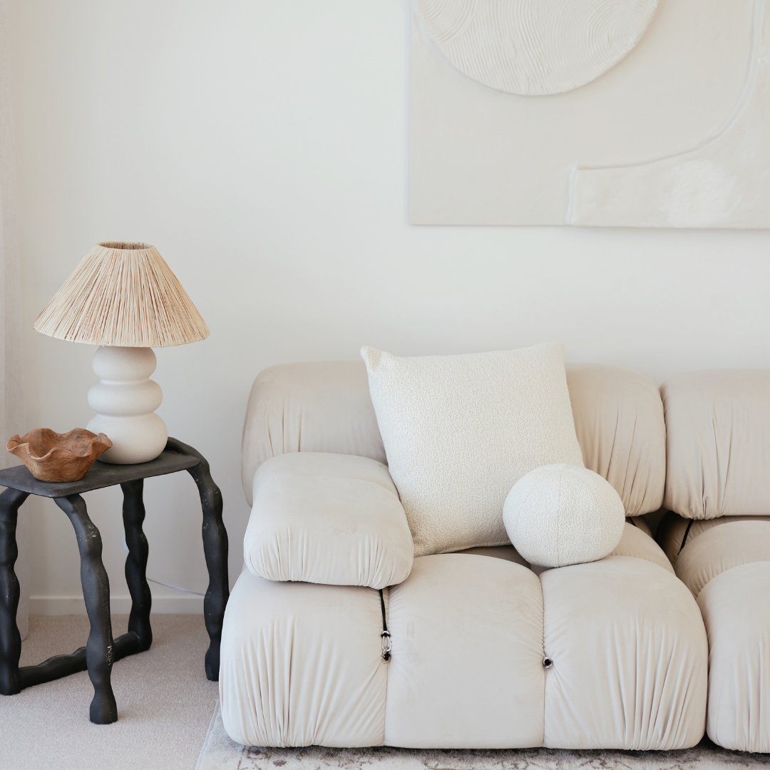 Boucle Square Cushion – Home Lab NZ