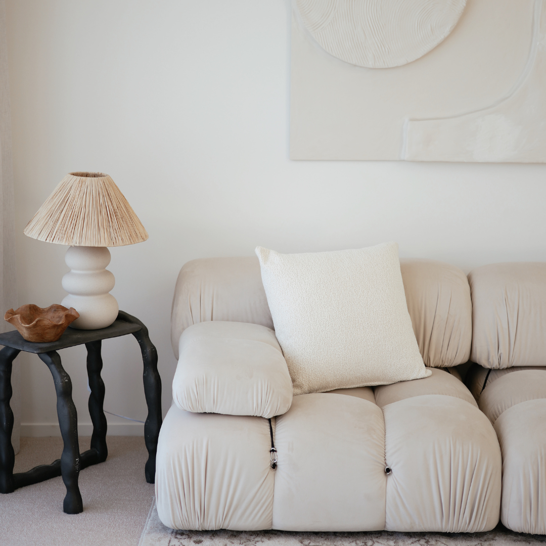 Boucle Square Cushion – Home Lab NZ