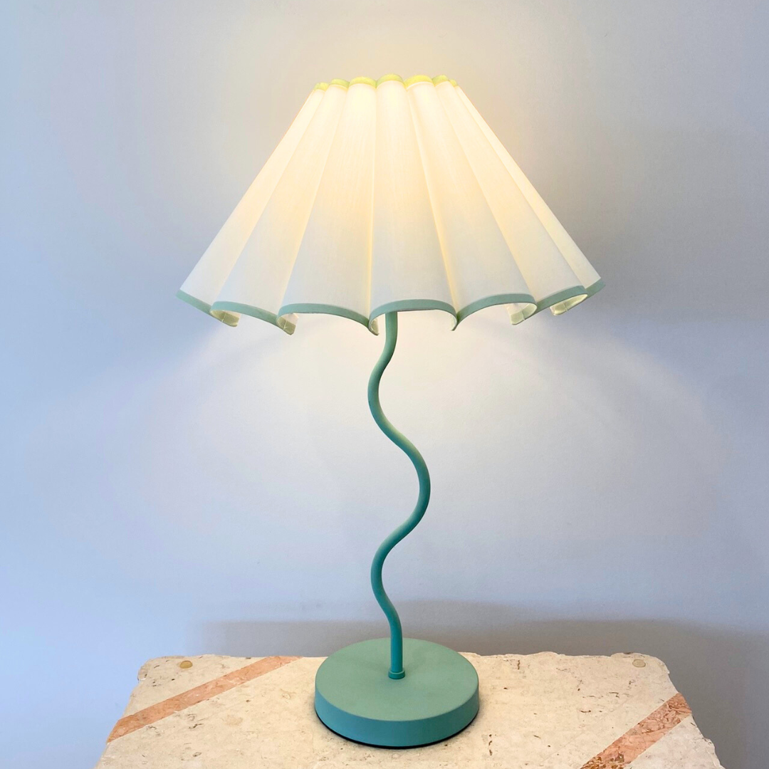 Harper Wavy Lamp- Sage