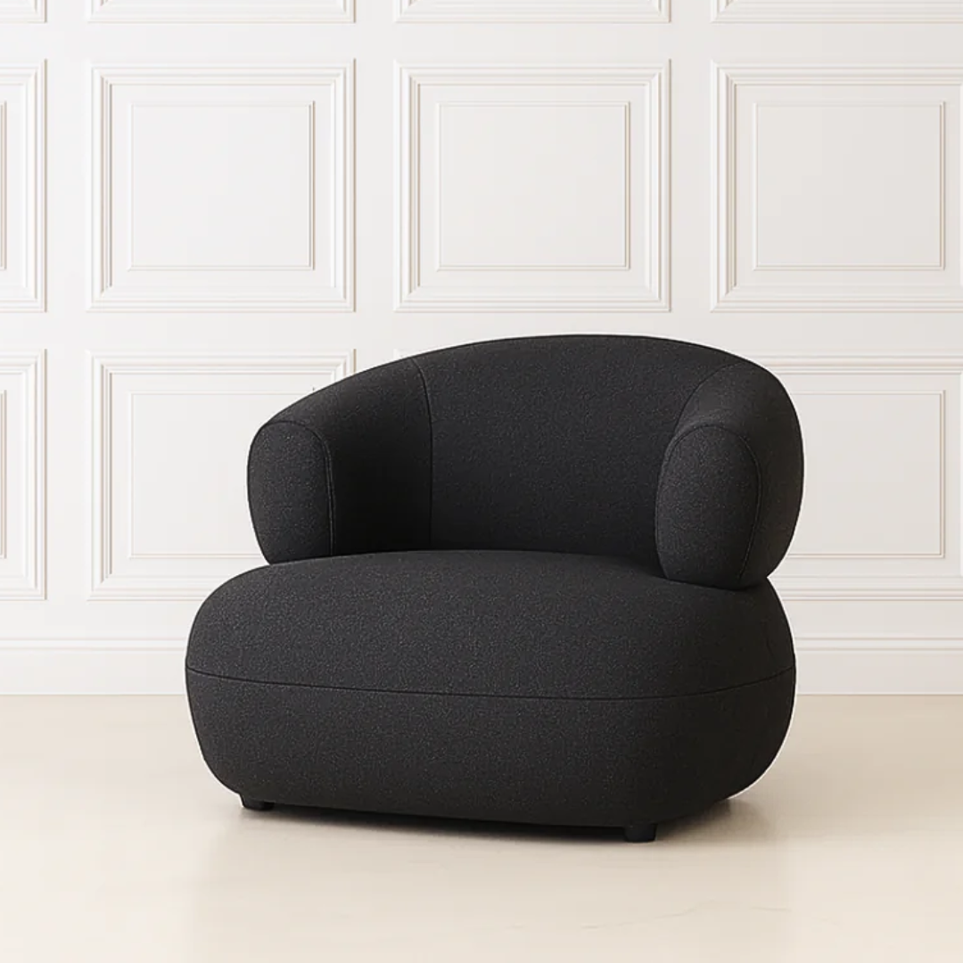 Boucle Bubble chair- Charcoal