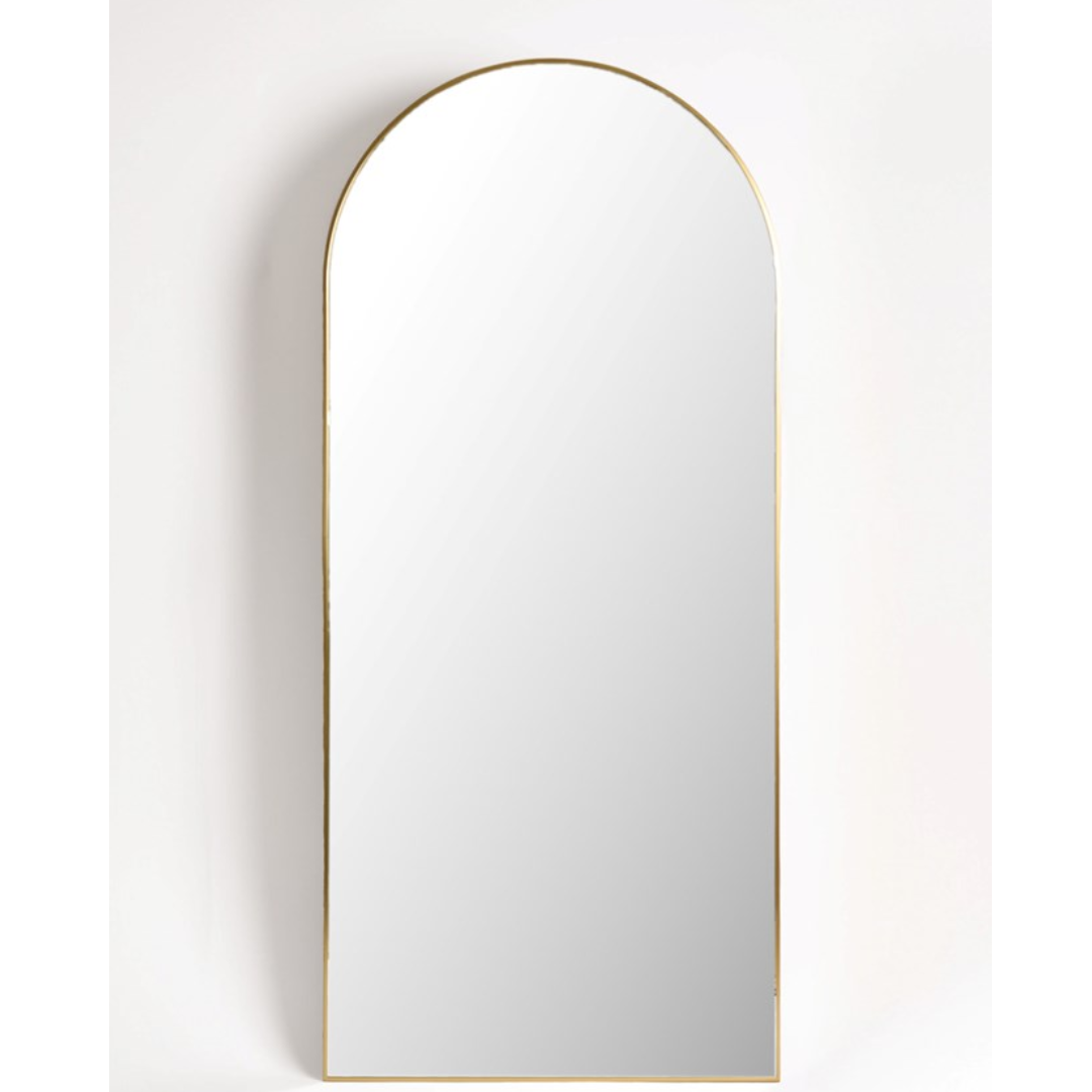 Arch Floor Mirror - BRASS