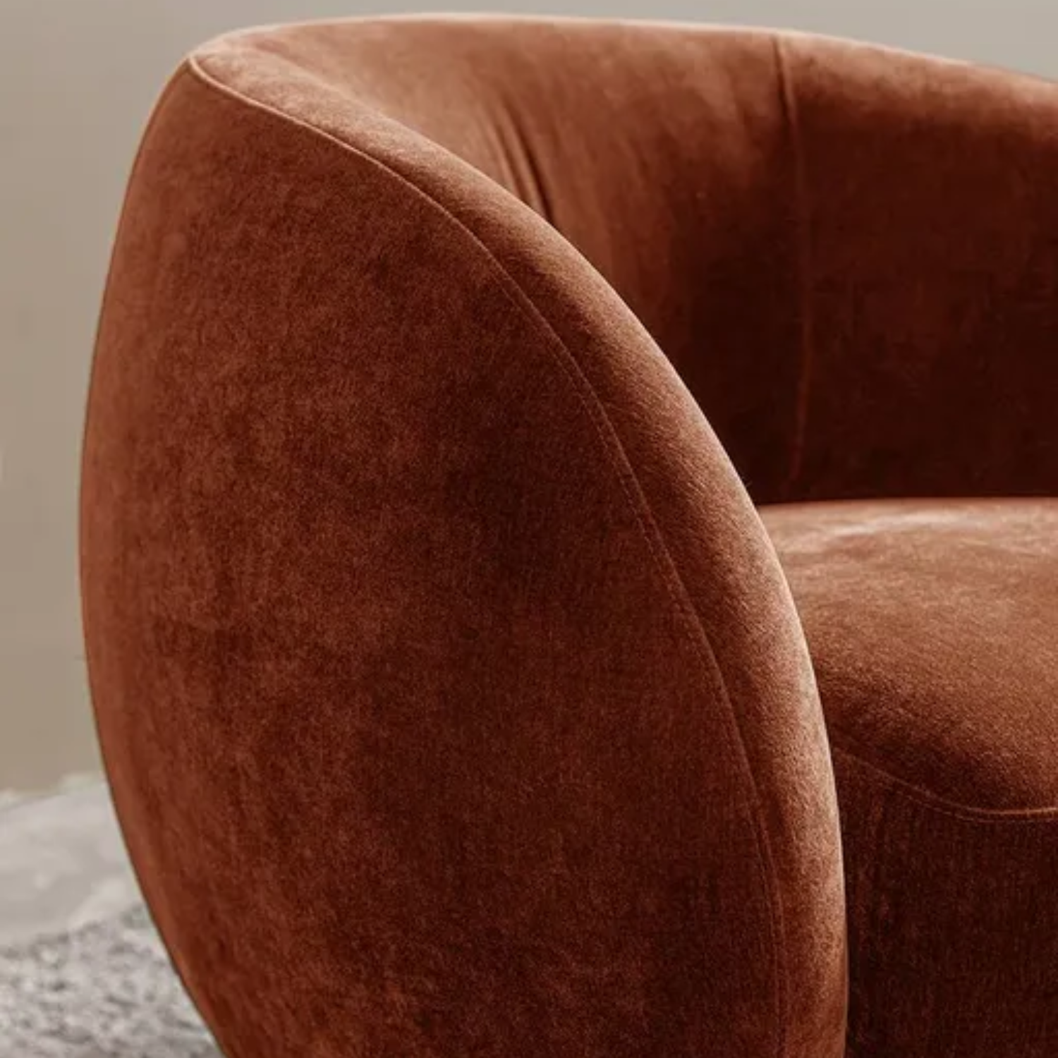 Margot Armchair- Rust