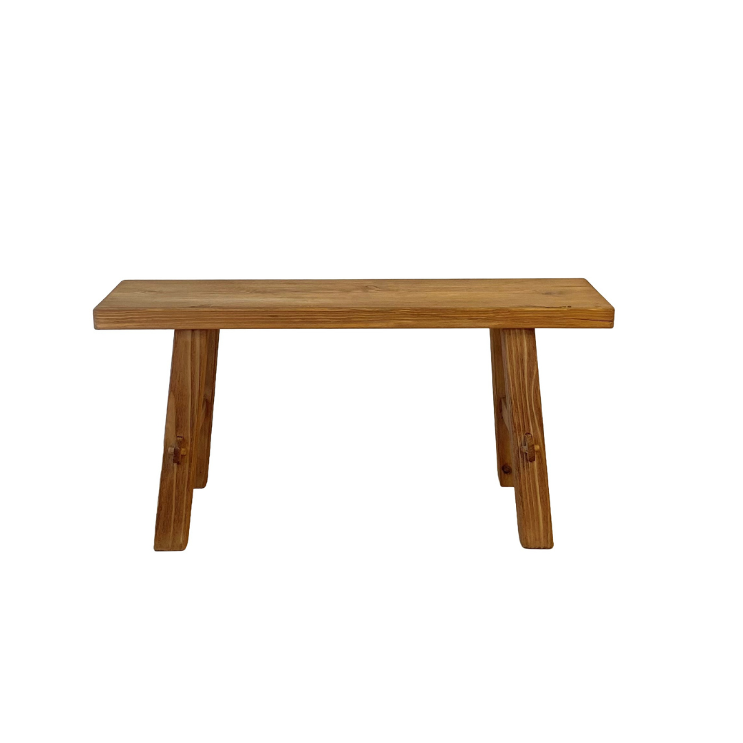 Medium Reclaimed Wood Bench- Natural