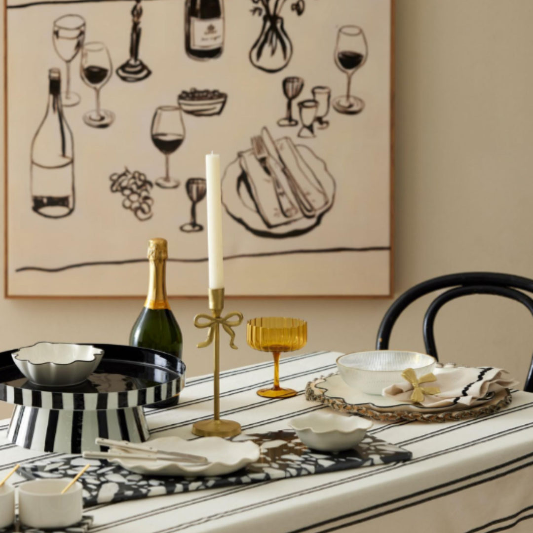 Winslow Ceramic Plate Ivory/Black