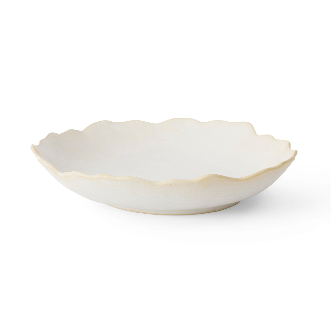 LAGOON IVORY GLAZED DISH