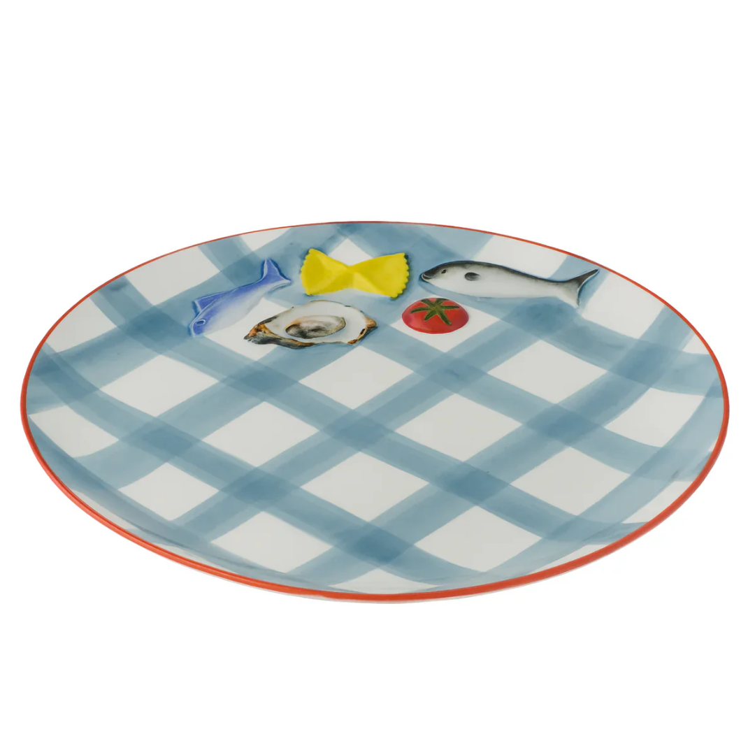 Deli Round Ceramic Platter - Multi