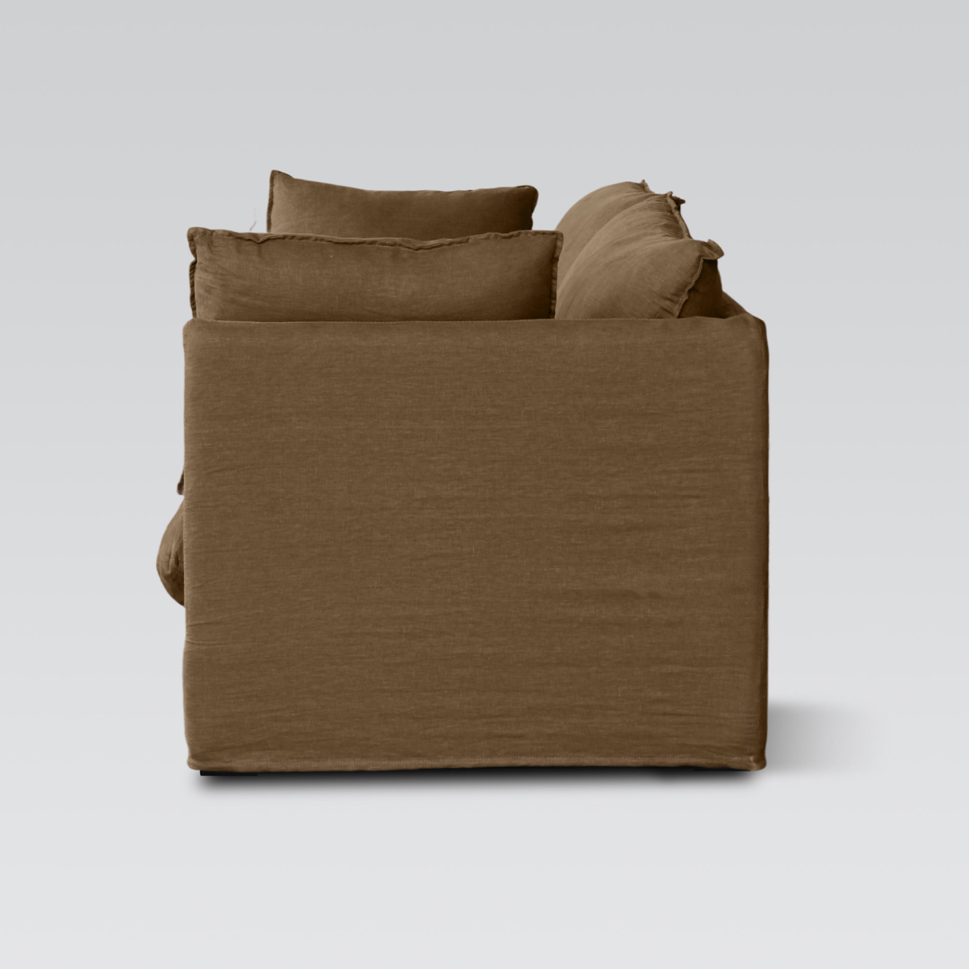 Amsterdam Linen Sofa- Mocha