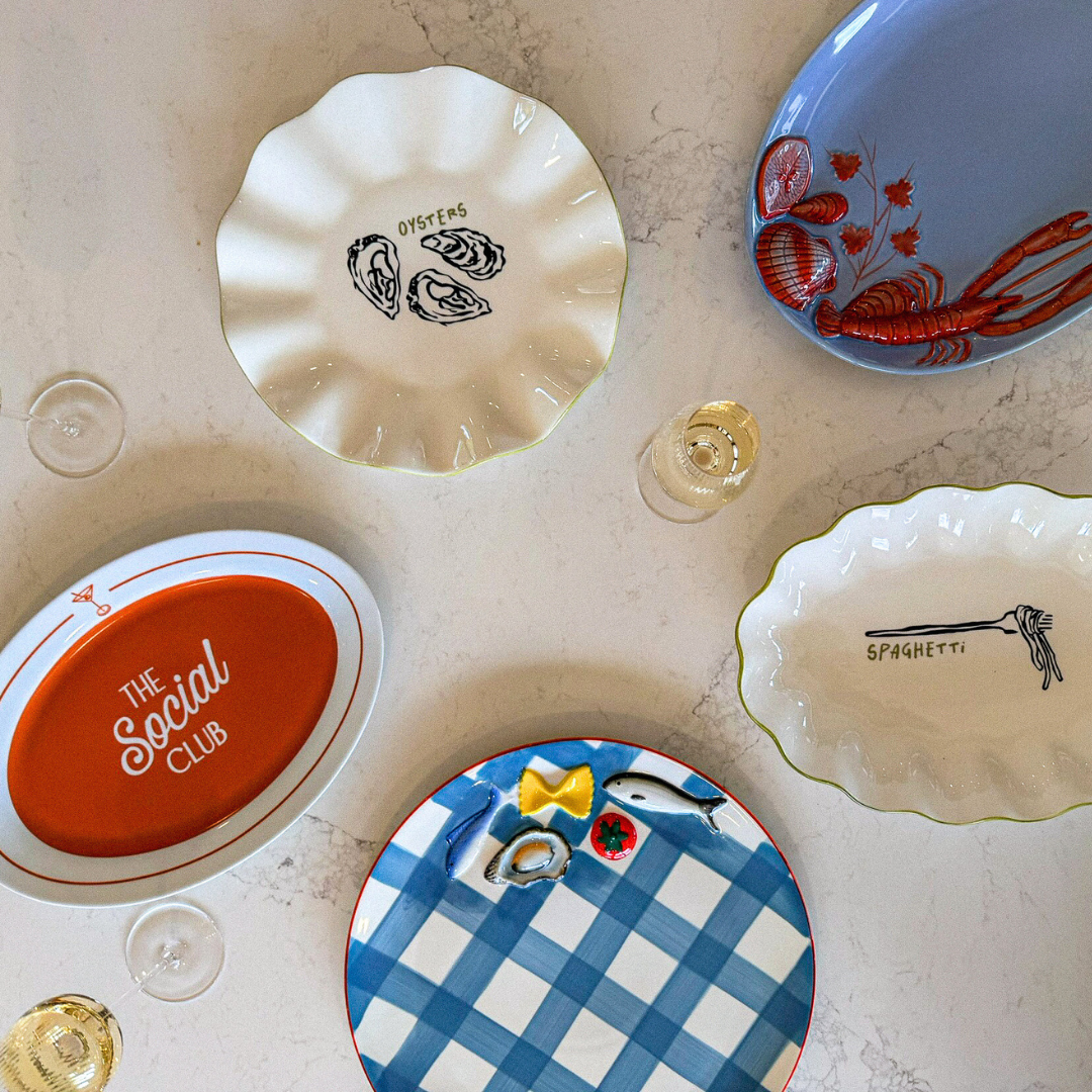 Deli Round Ceramic Platter - Multi