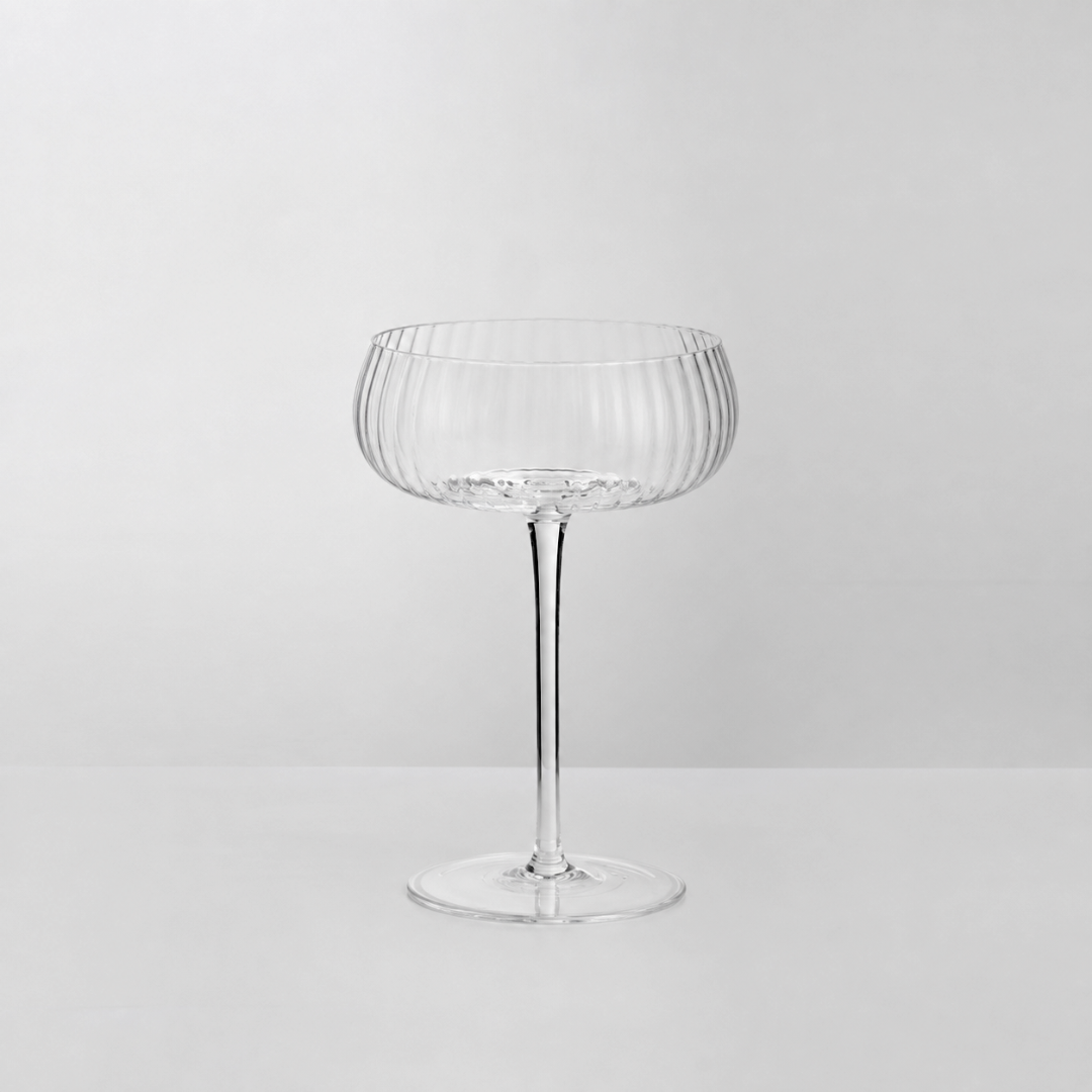 Melted Crystal Cocktail Glass- Set of 4