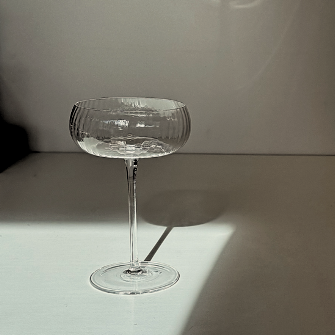 Melted Crystal Cocktail Glass- Set of 4