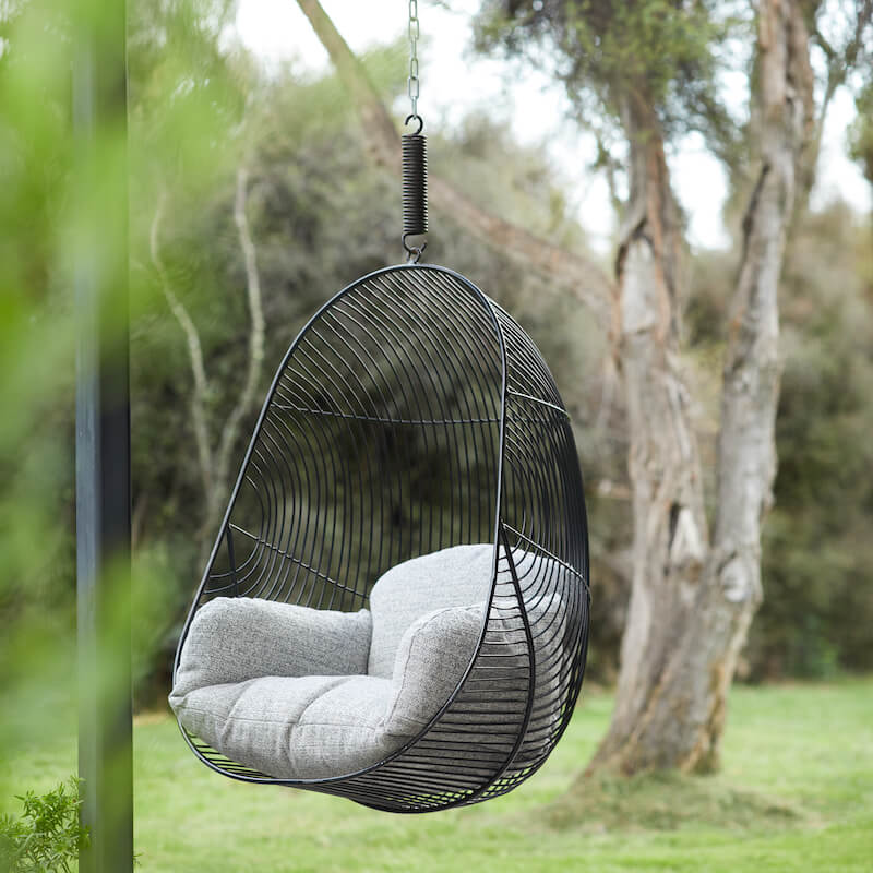 Black hanging chair sale