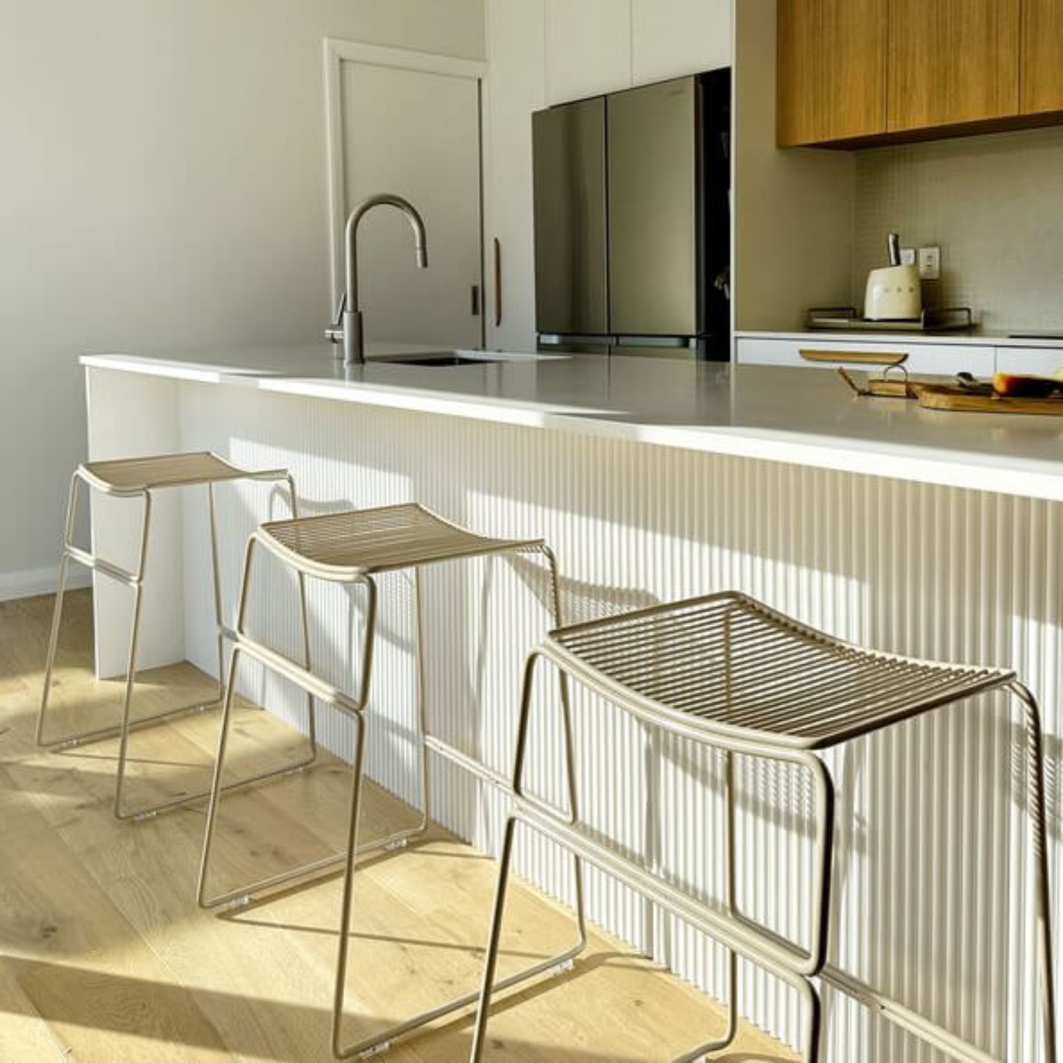 Addington barstool in putty