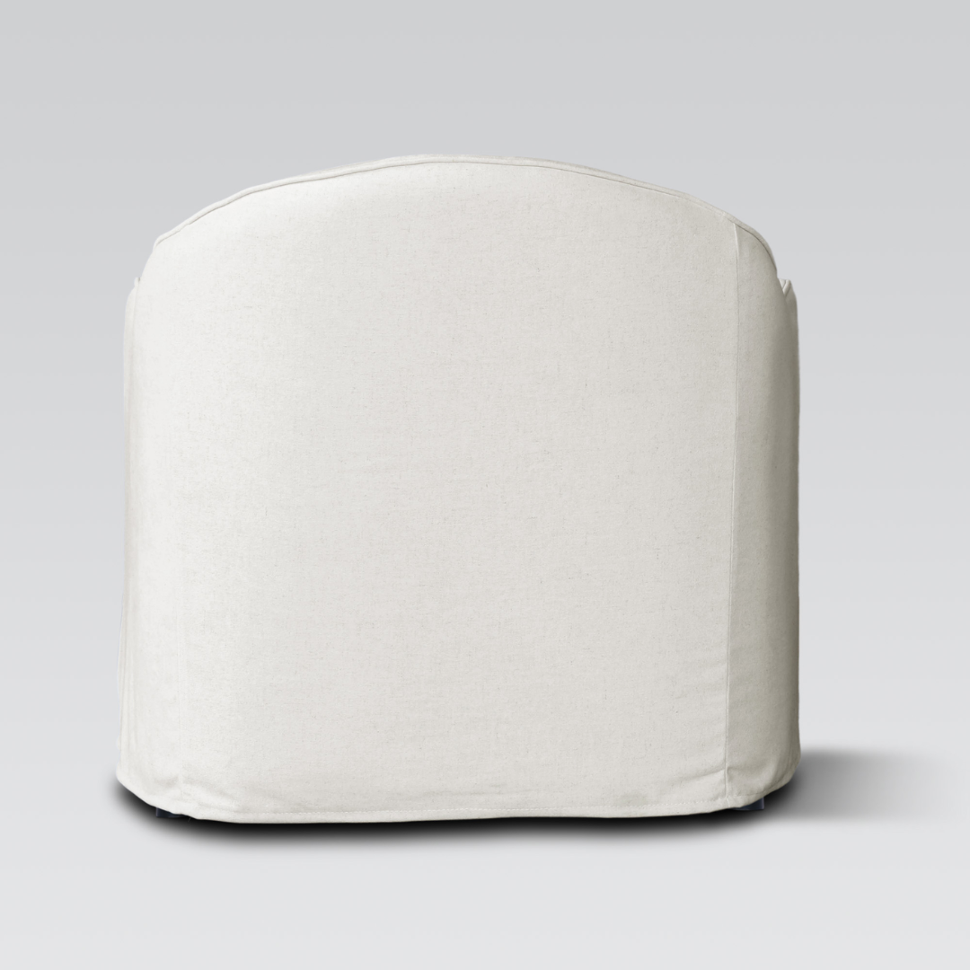 Amsterdam club chair in cream, close-up