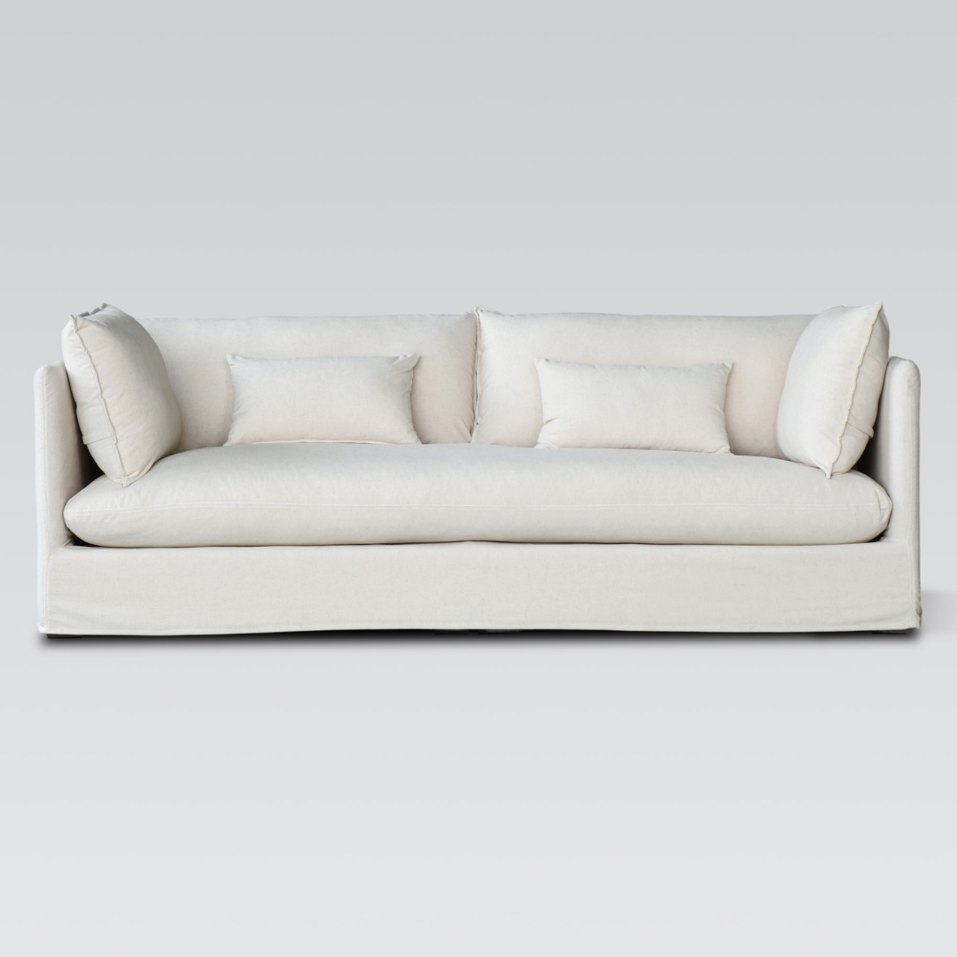 Amsterdam sofa in cream, detail view