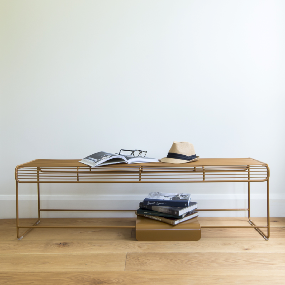 Benmore bench seat in toffee