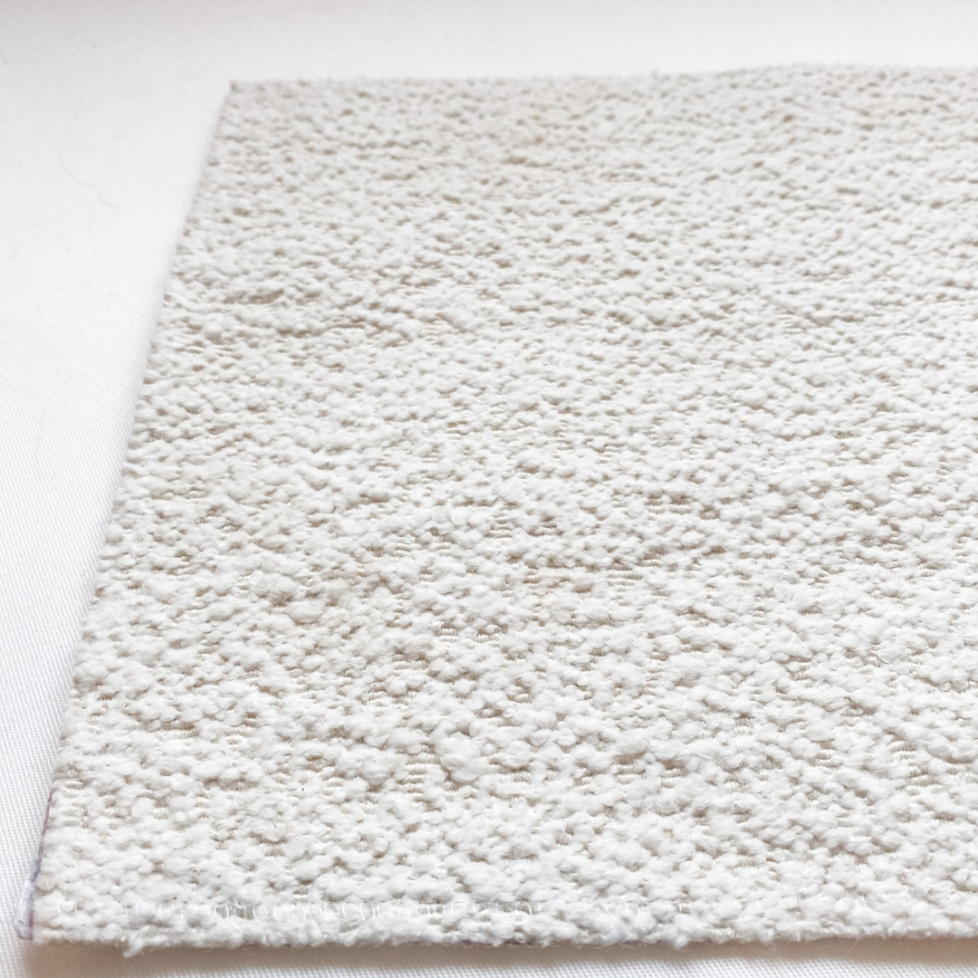 Boucle bubble chair detail view