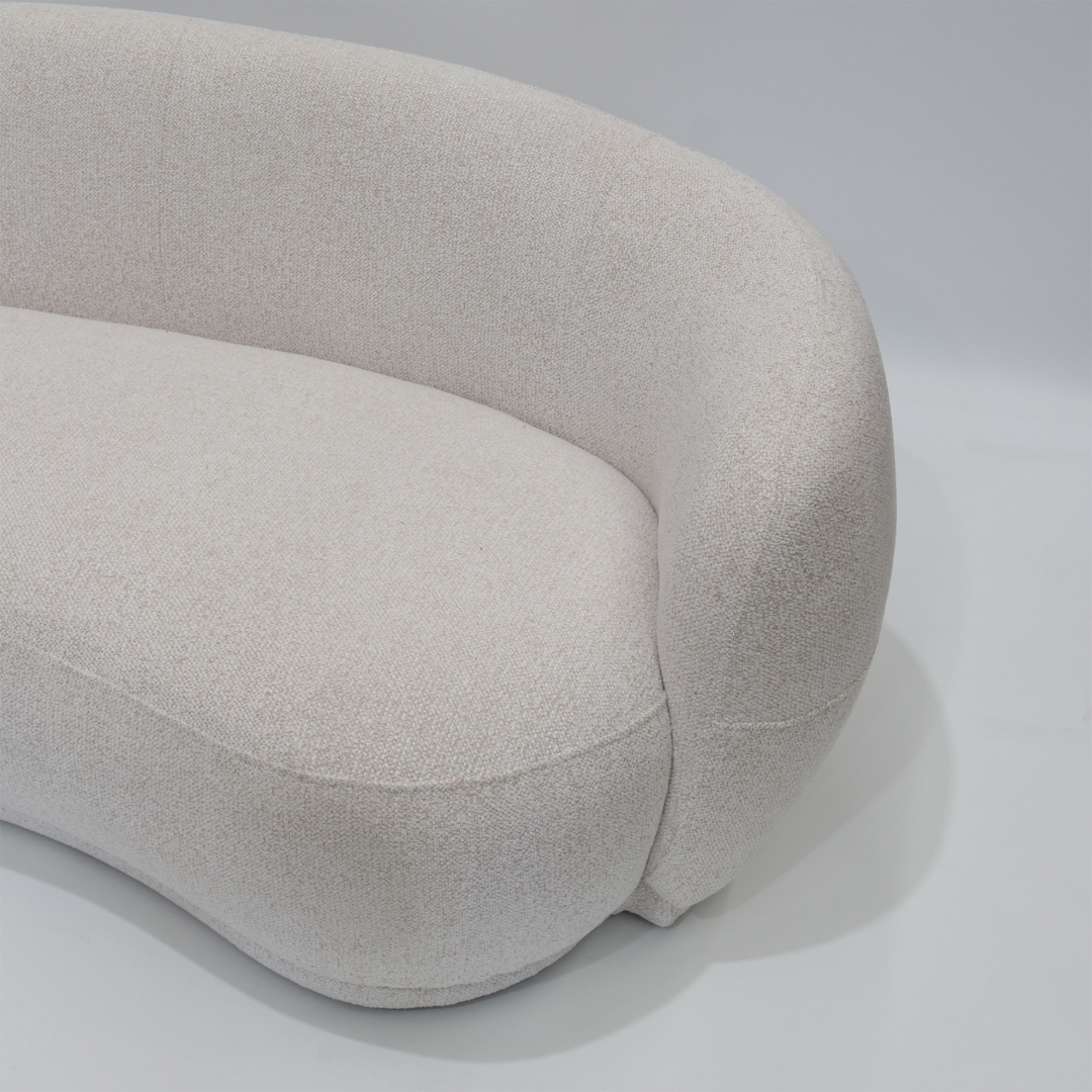 Carmen sofa in cream, close-up