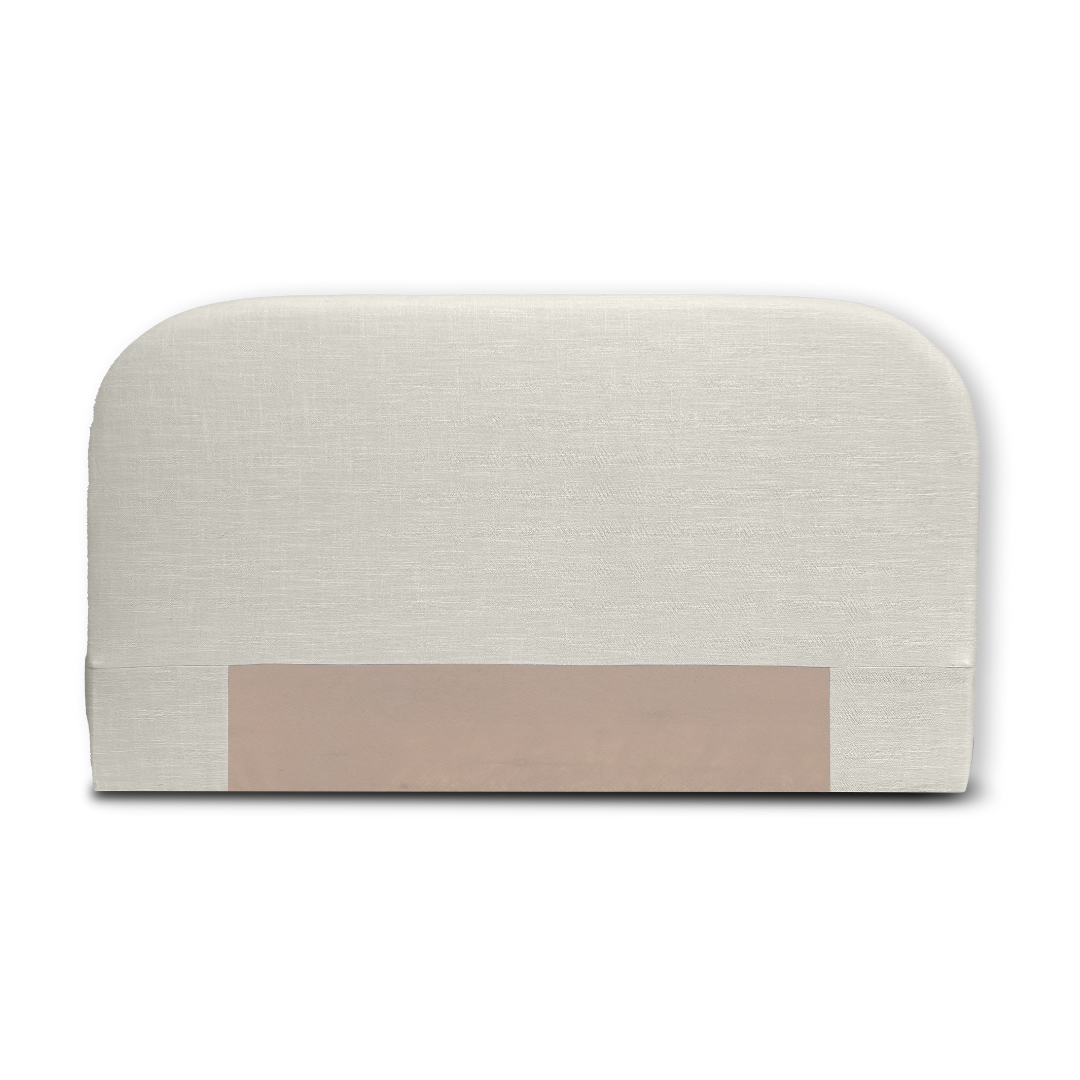 Freddy linen headboard, detail view
