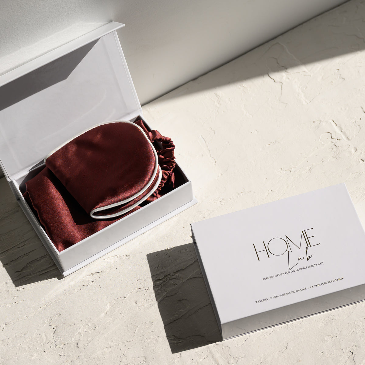 100% Pure Silk Gift Set- Cocoa with Milk Piping