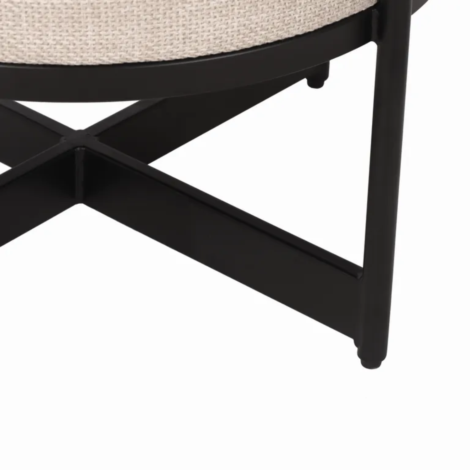 Neave round ottoman, detail view