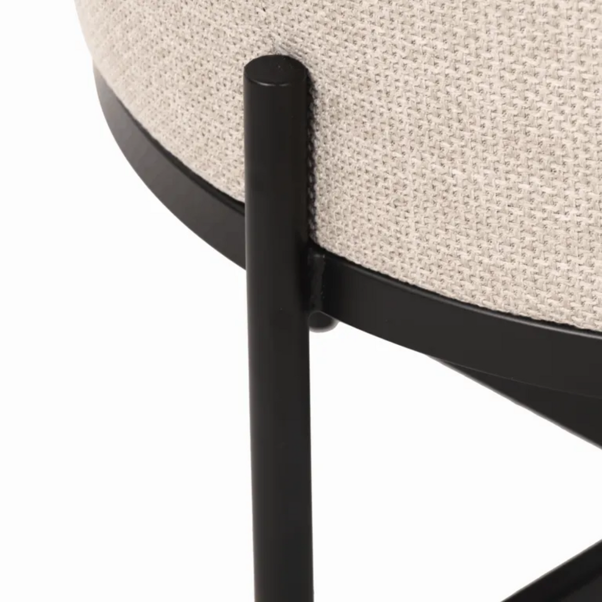 Neave round ottoman, close-up