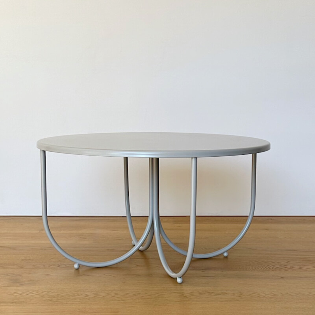 Rotoiti table in stainless steel fog