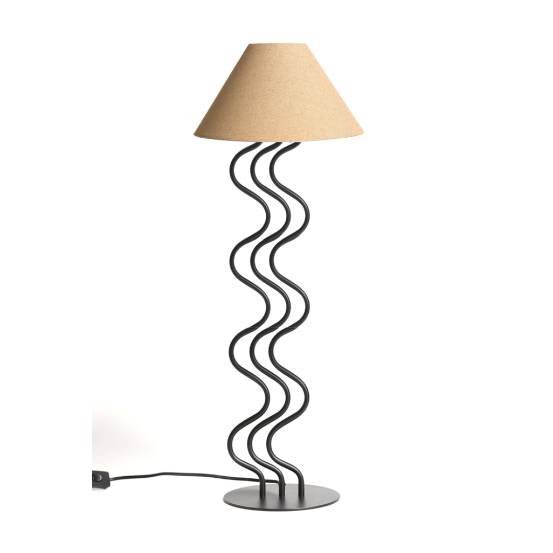 Surge floor lamp, detail view