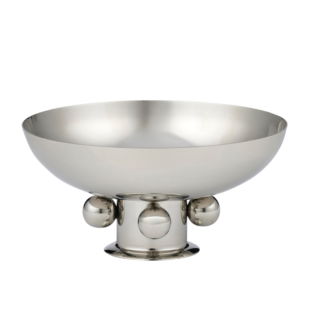 Wylie stainless steel serving bowl