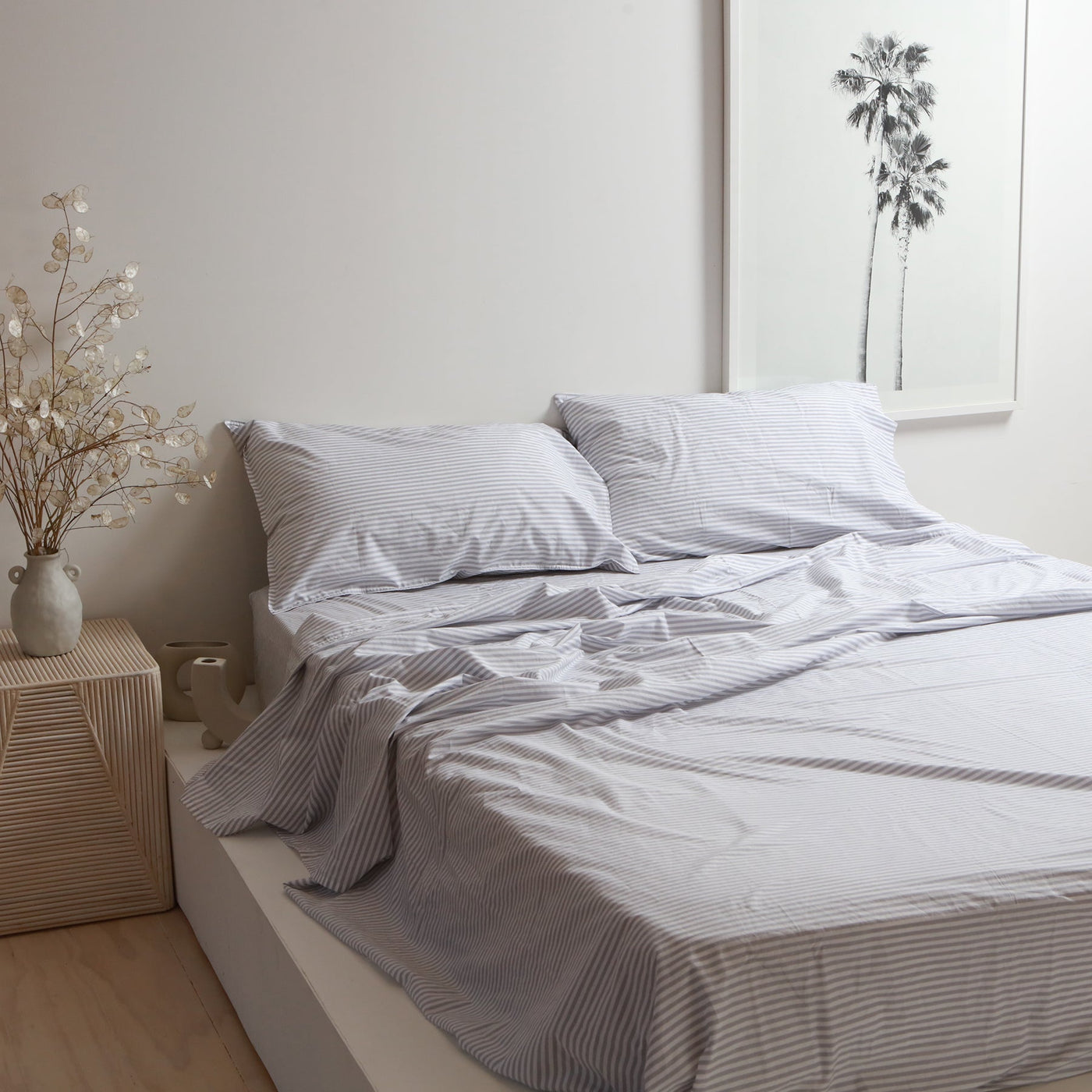 Stonewashed Cotton Green Sheet Set
