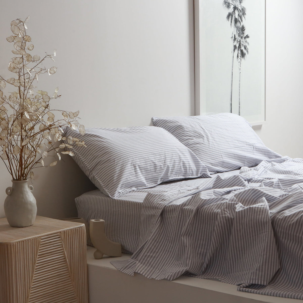 Stonewashed Cotton Green Sheet Set main image 1