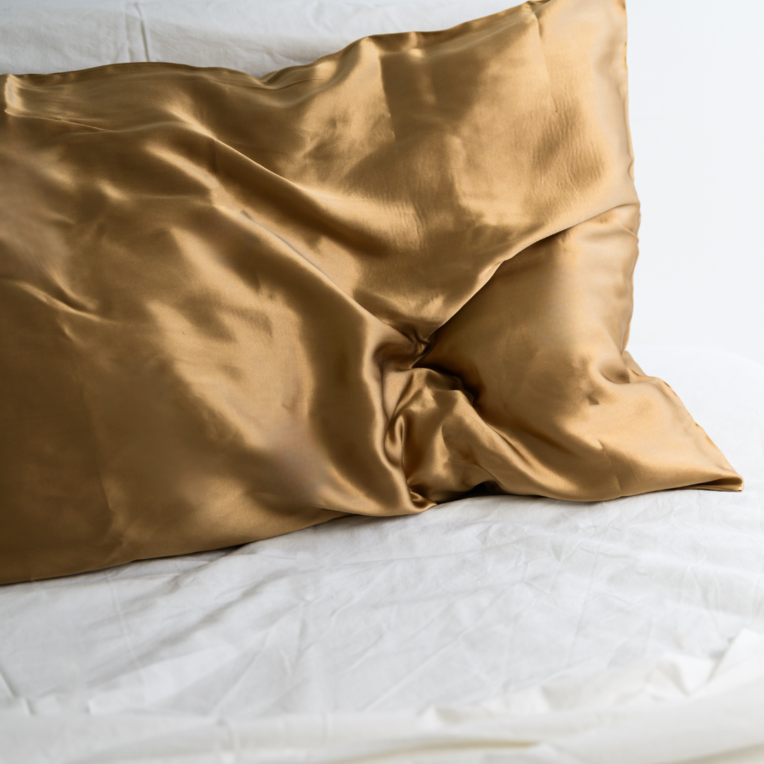 100% pure silk pillowcase in mocha