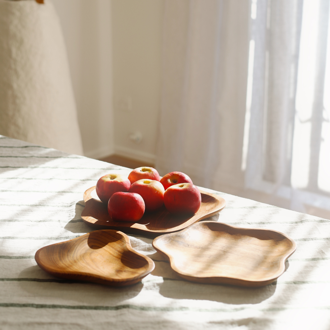 3 Pack -Wonky Teak Bowl