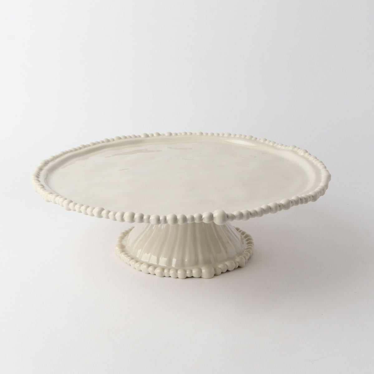 Pearl Cake Stand - Sand