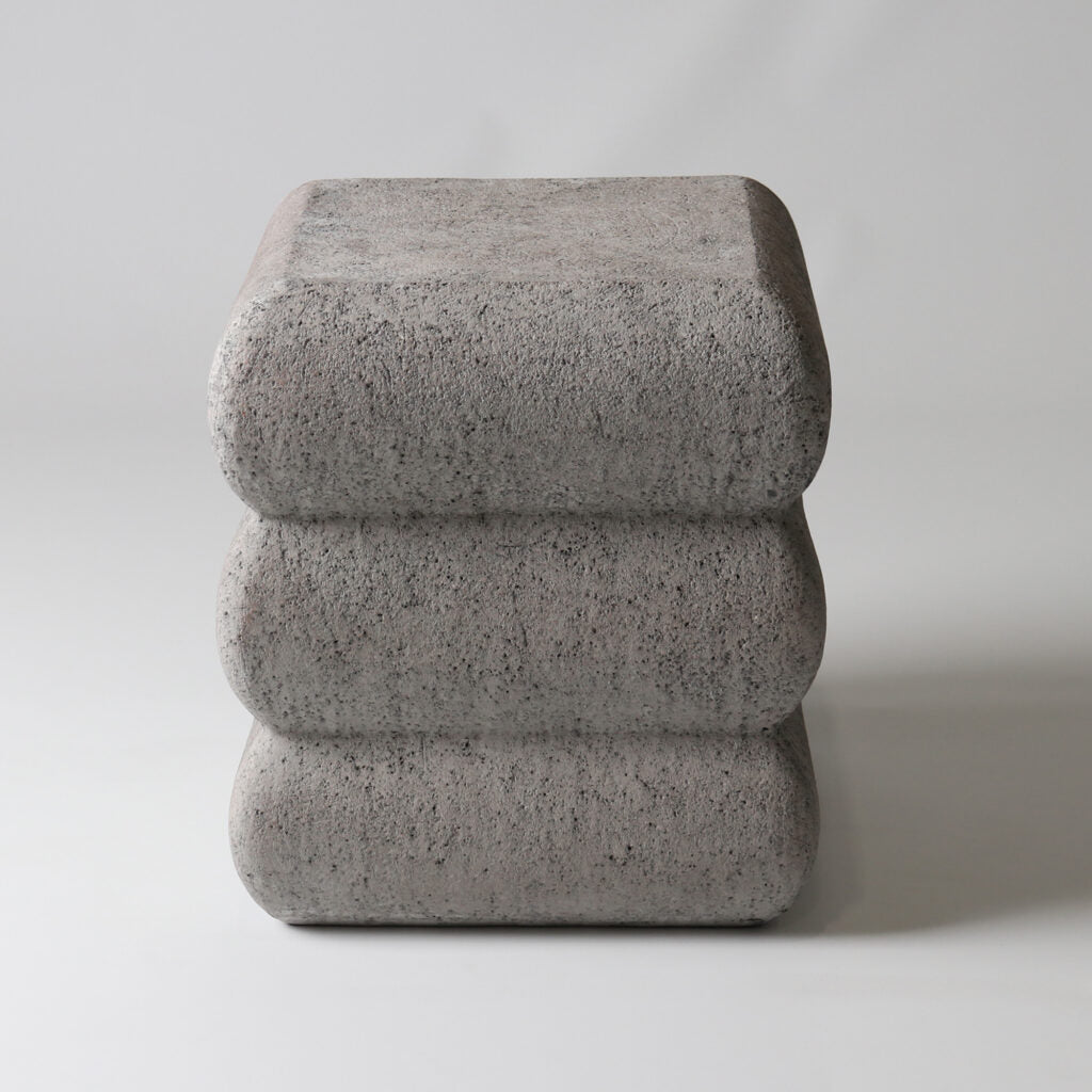 Fibreglass Stack Stool - Grey