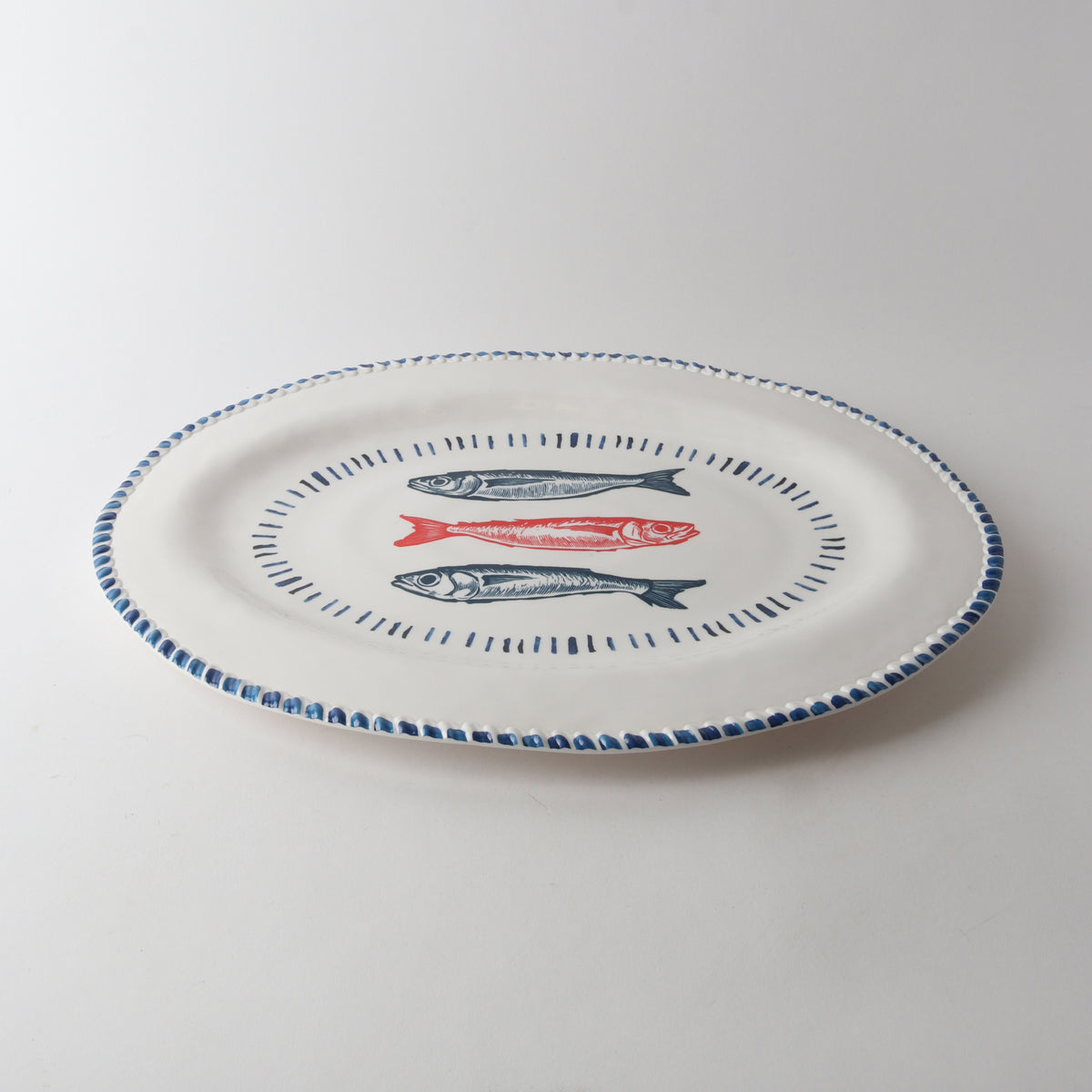 Nautical Sardine Platter- Oval
