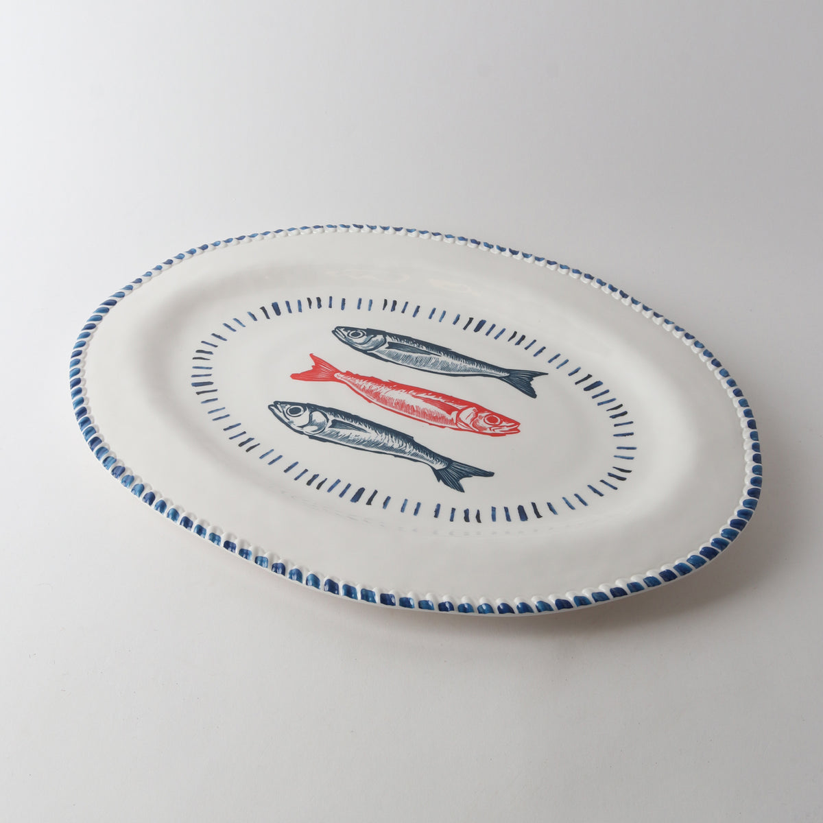 Nautical Sardine Platter- Oval