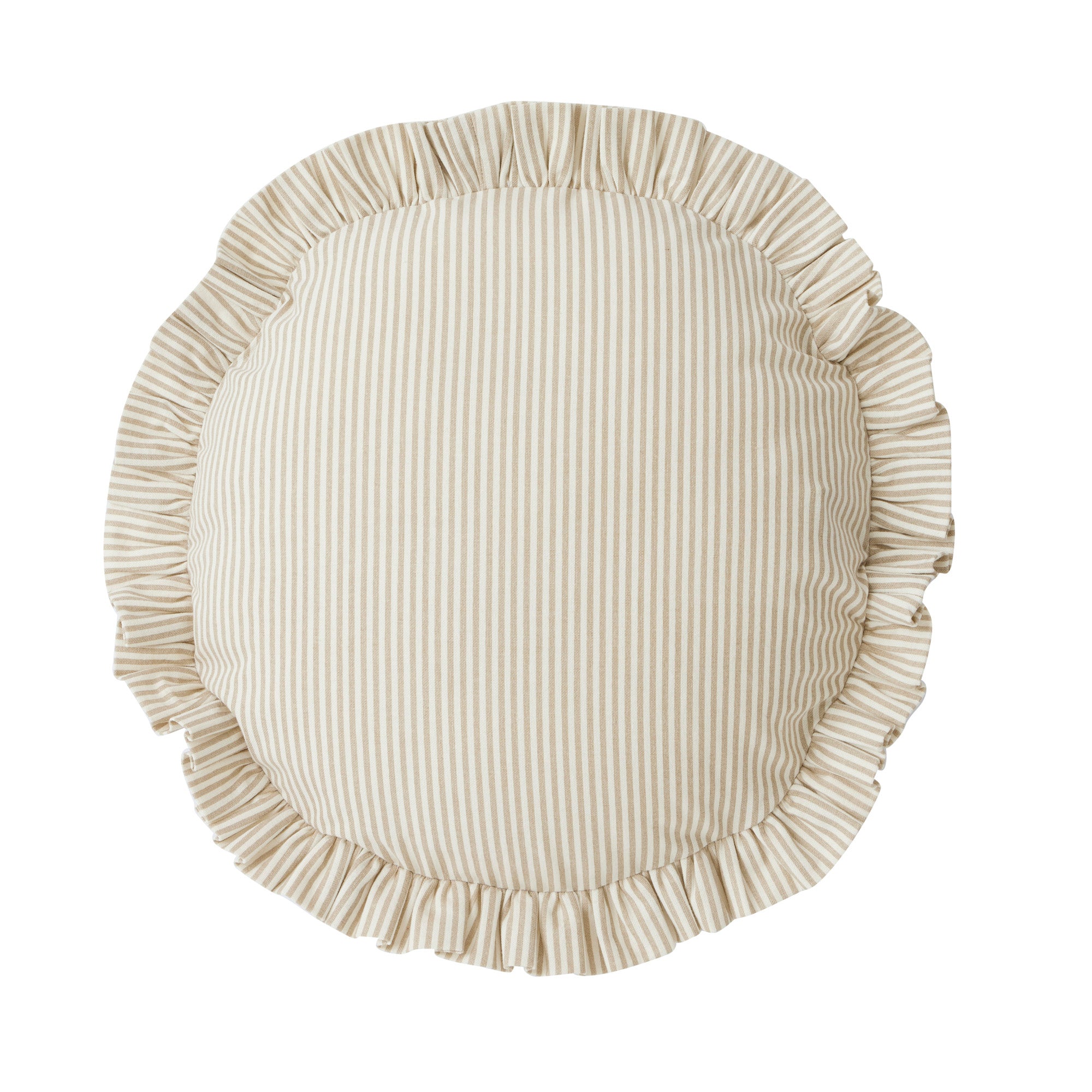 Bonny Round Cushion Taupe/Ivory – Home Lab NZ