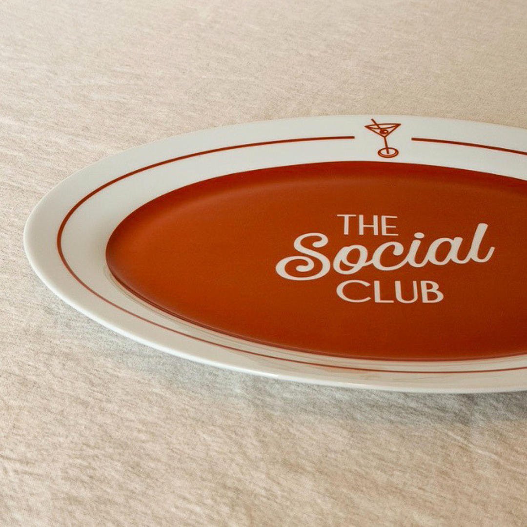 The Social Club Oval Platter
