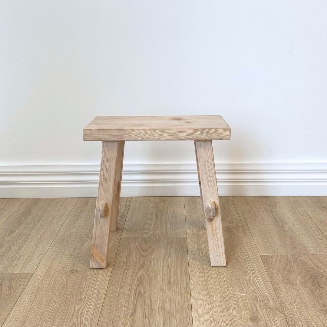 Small Reclaimed Wood Bench- Ash