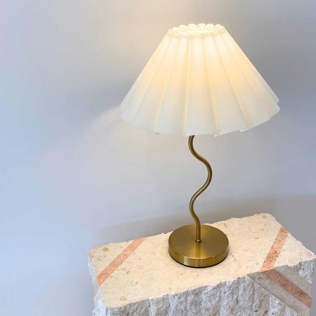 Harper Wavy Lamp- Brass