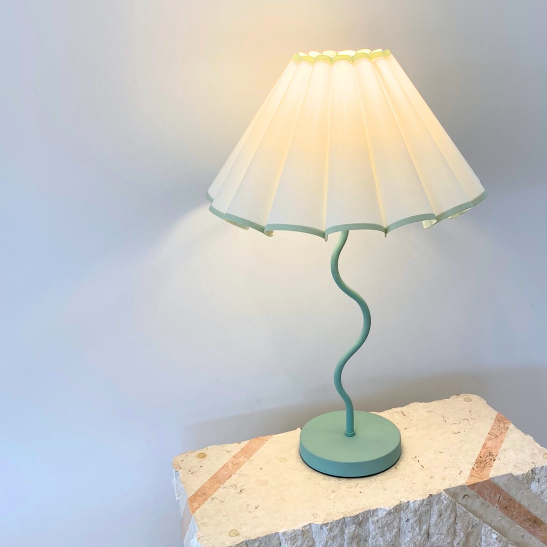 Harper Wavy Lamp- Sage