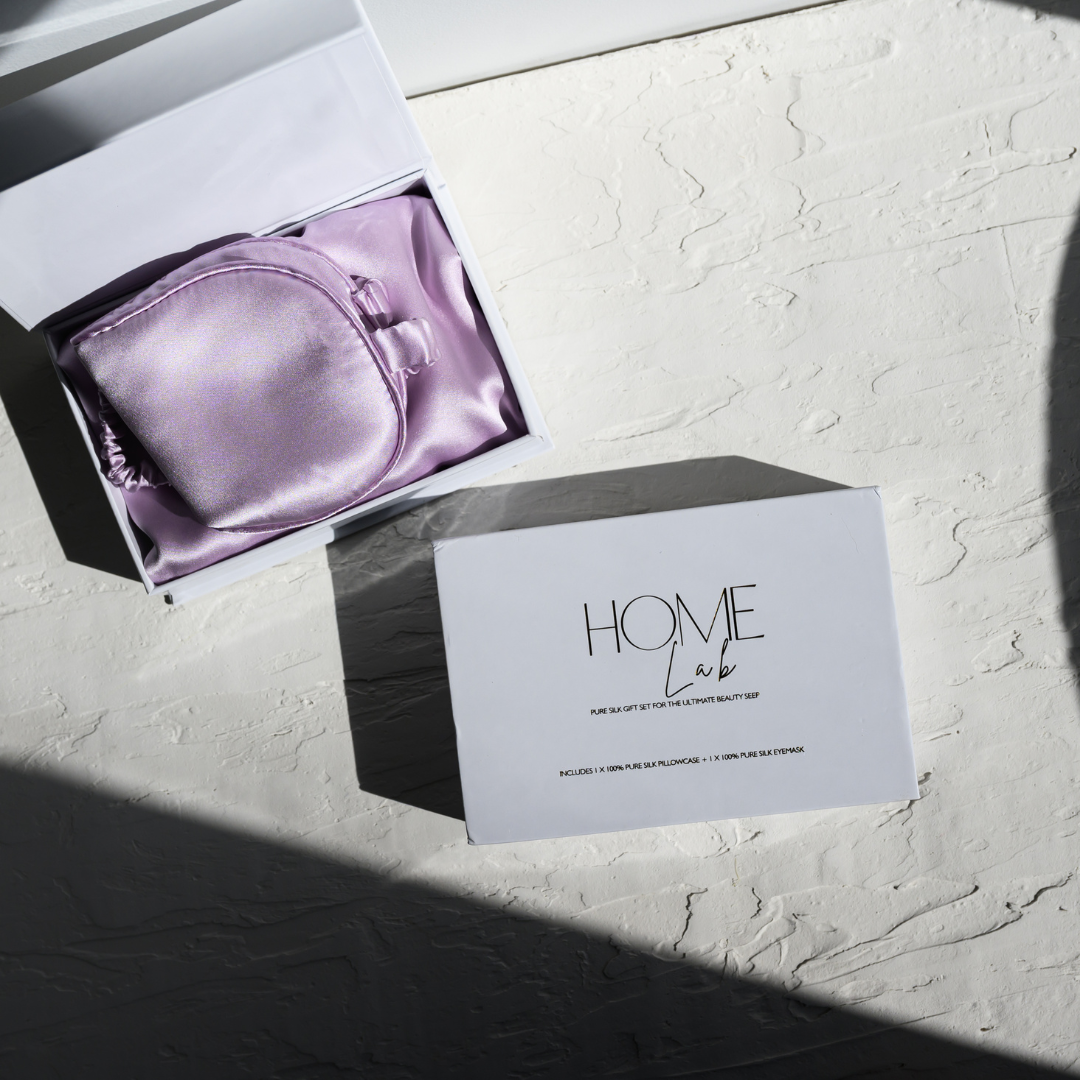 100% Pure Silk Gift Set- Light Lilac