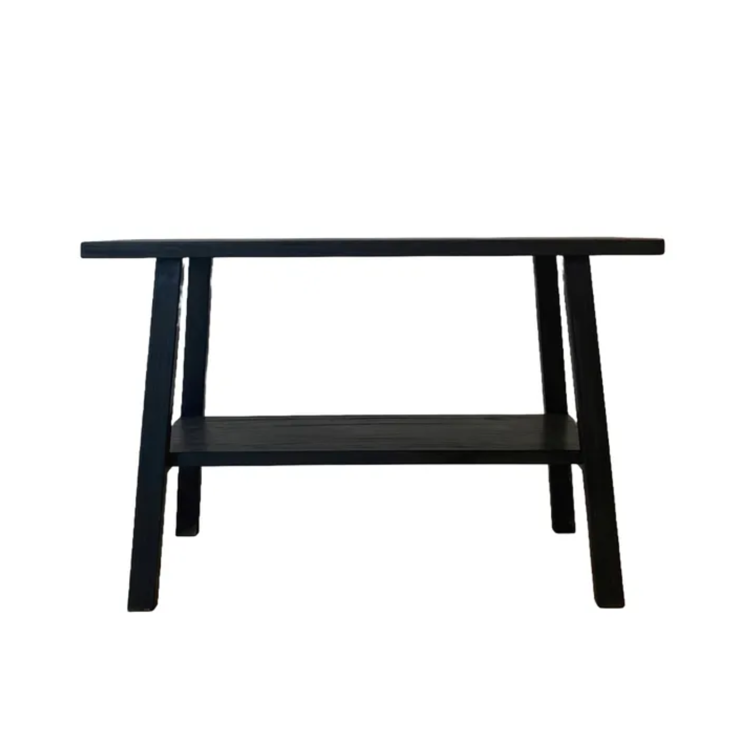 Reclaimed Wooden Console Table Black