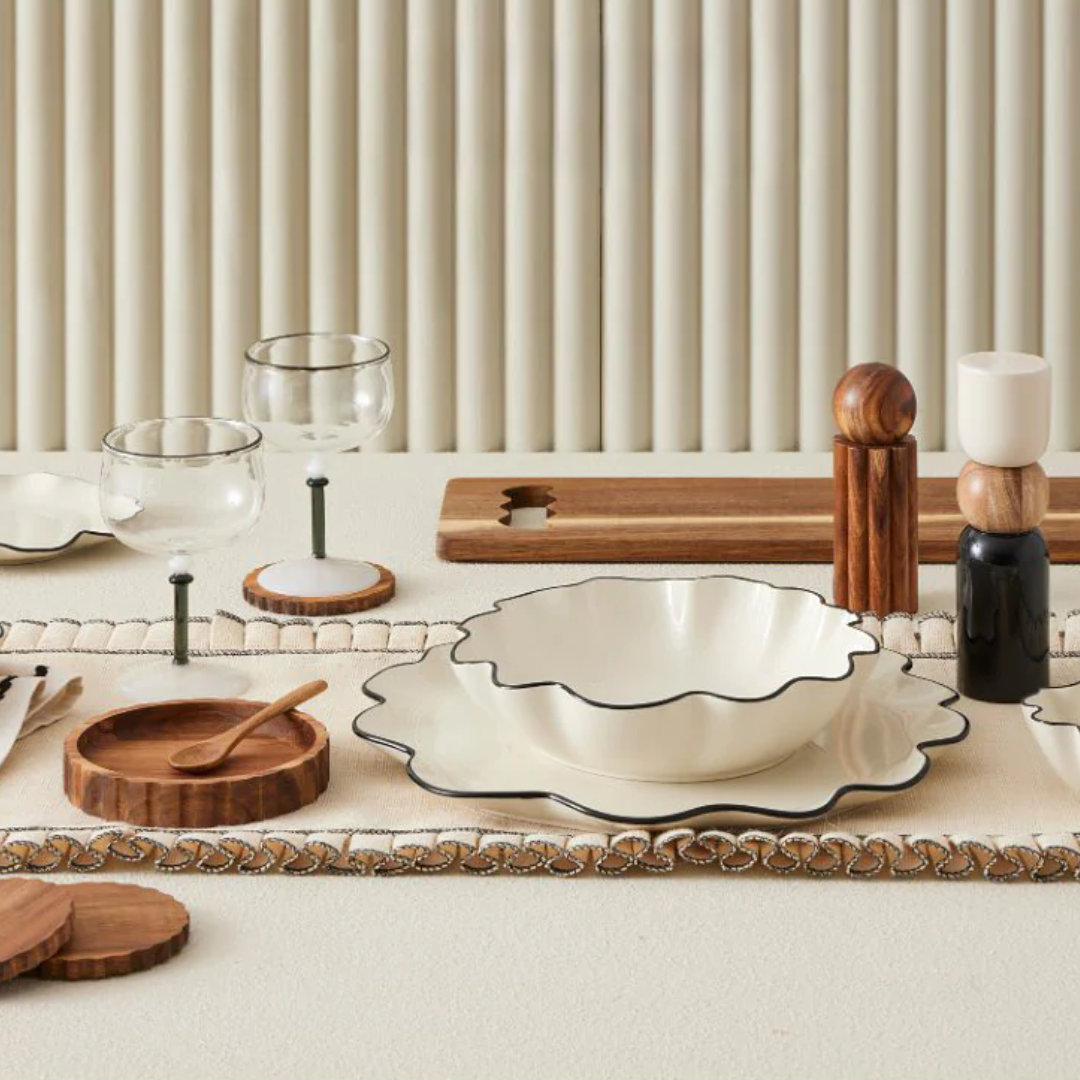 Winslow Ceramic Bowl Ivory/Black