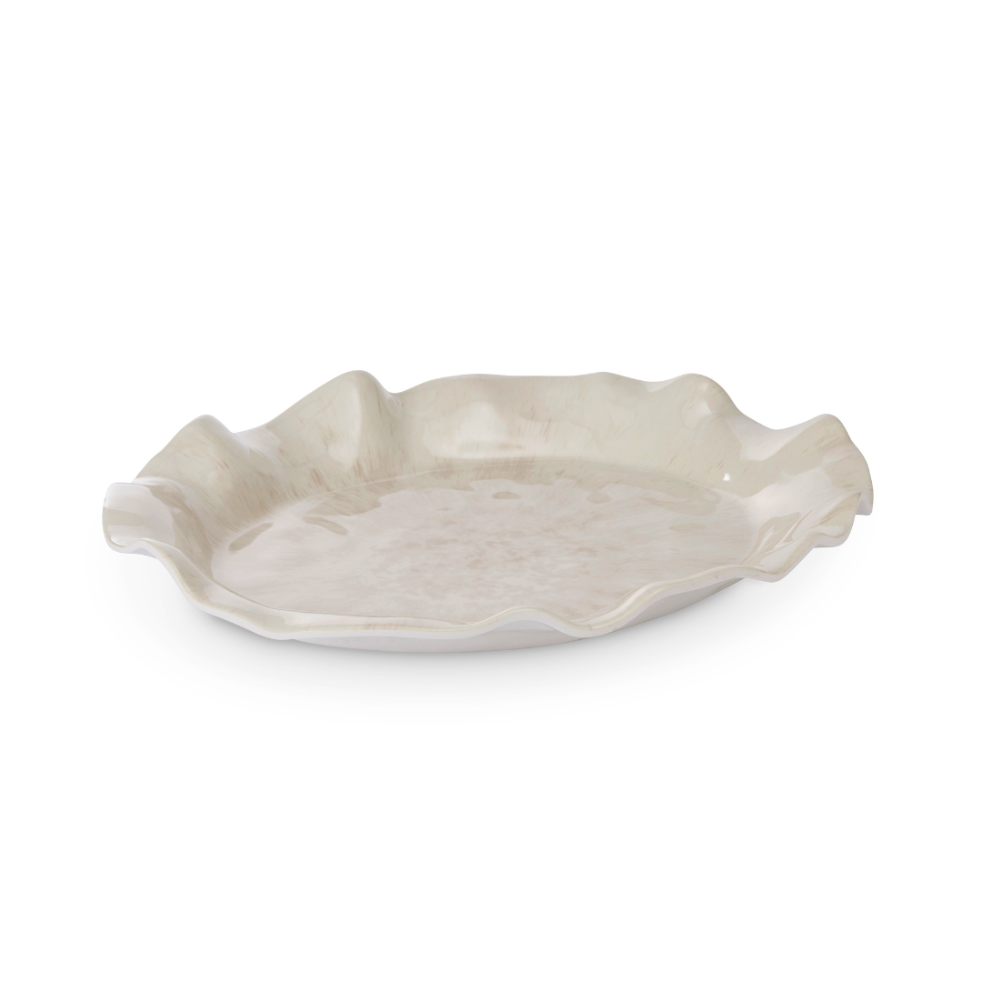 TIDE MELAMINE IVORY PLATTER